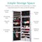 Best Choice Products Jewelry Armoire Cabinet, Full Length Mirror w/ Velvet Storage Interior, Lock